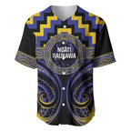 Aotearoa Ngati Raukawa Personalised Baseball Jersey Maori Iwi Poutama Puhoro Tattoo
