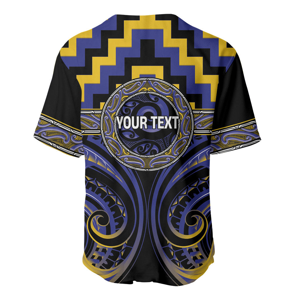 Aotearoa Ngati Raukawa Personalised Baseball Jersey Maori Iwi Poutama Puhoro Tattoo