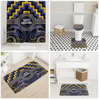 Aotearoa Ngati Raukawa Bathroom Set Maori Iwi Poutama Puhoro Tattoo