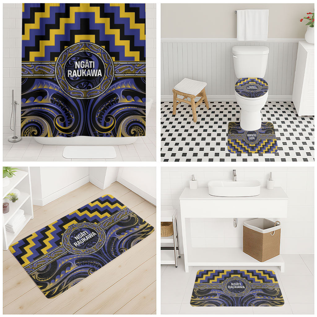 Aotearoa Ngati Raukawa Bathroom Set Maori Iwi Poutama Puhoro Tattoo