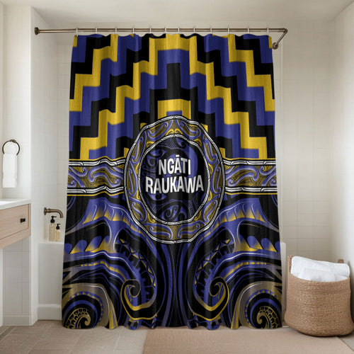Aotearoa Ngati Raukawa Bathroom Set Maori Iwi Poutama Puhoro Tattoo