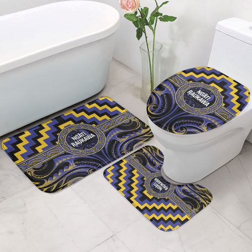 Aotearoa Ngati Raukawa Bathroom Set Maori Iwi Poutama Puhoro Tattoo