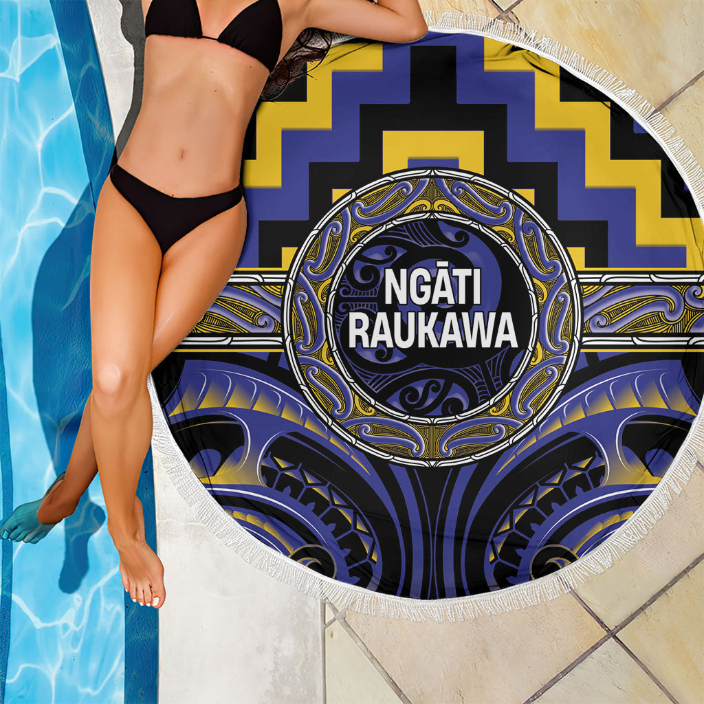 Aotearoa Ngati Raukawa Beach Blanket Maori Iwi Poutama Puhoro Tattoo
