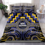Aotearoa Ngati Raukawa Bedding Set Maori Iwi Poutama Puhoro Tattoo