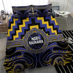 Aotearoa Ngati Raukawa Bedding Set Maori Iwi Poutama Puhoro Tattoo