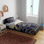 Aotearoa Ngati Raukawa Bedding Set Maori Iwi Poutama Puhoro Tattoo