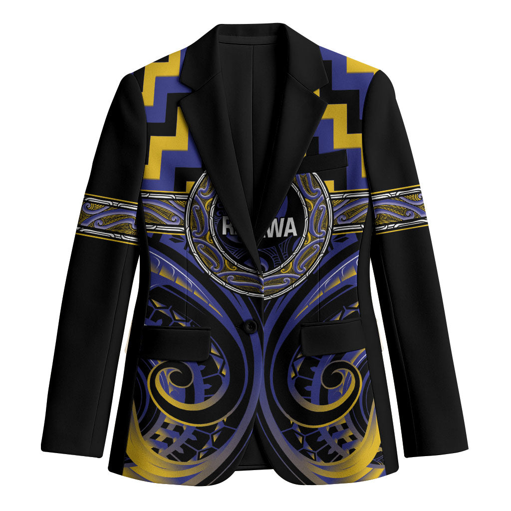 Aotearoa Ngati Raukawa Personalised Blazer Maori Iwi Poutama Puhoro Tattoo