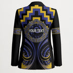 Aotearoa Ngati Raukawa Personalised Blazer Maori Iwi Poutama Puhoro Tattoo