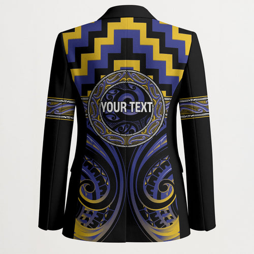 Aotearoa Ngati Raukawa Personalised Blazer Maori Iwi Poutama Puhoro Tattoo