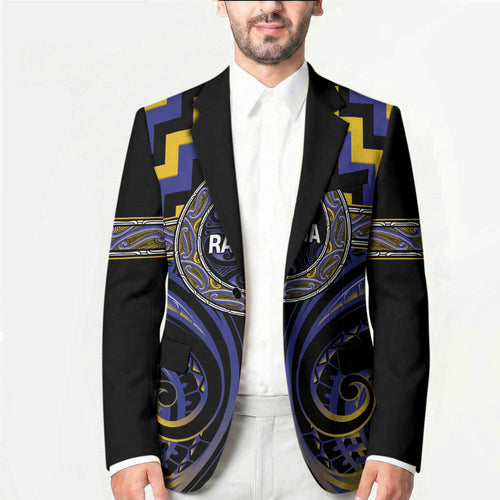 Aotearoa Ngati Raukawa Personalised Blazer Maori Iwi Poutama Puhoro Tattoo