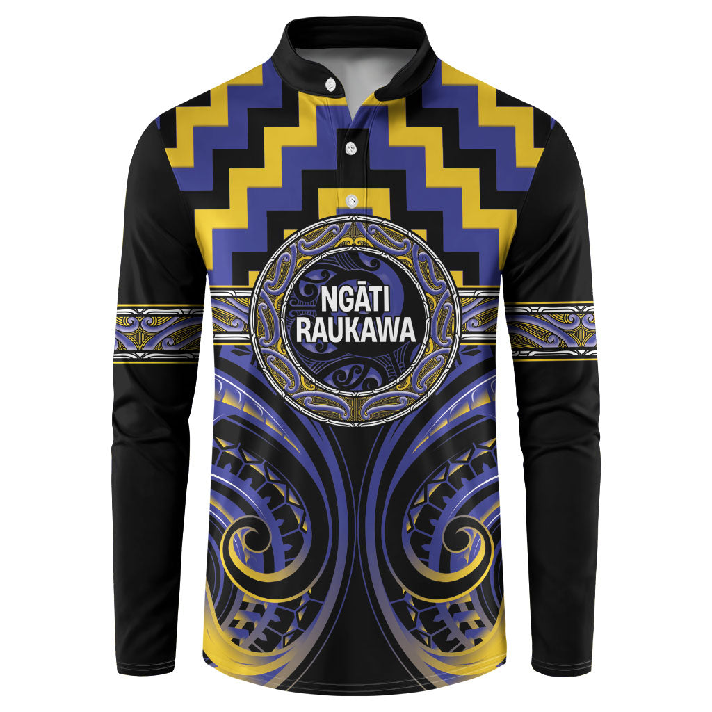 Aotearoa Ngati Raukawa Personalised Button Sweatshirt Maori Iwi Poutama Puhoro Tattoo