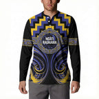 Aotearoa Ngati Raukawa Personalised Button Sweatshirt Maori Iwi Poutama Puhoro Tattoo