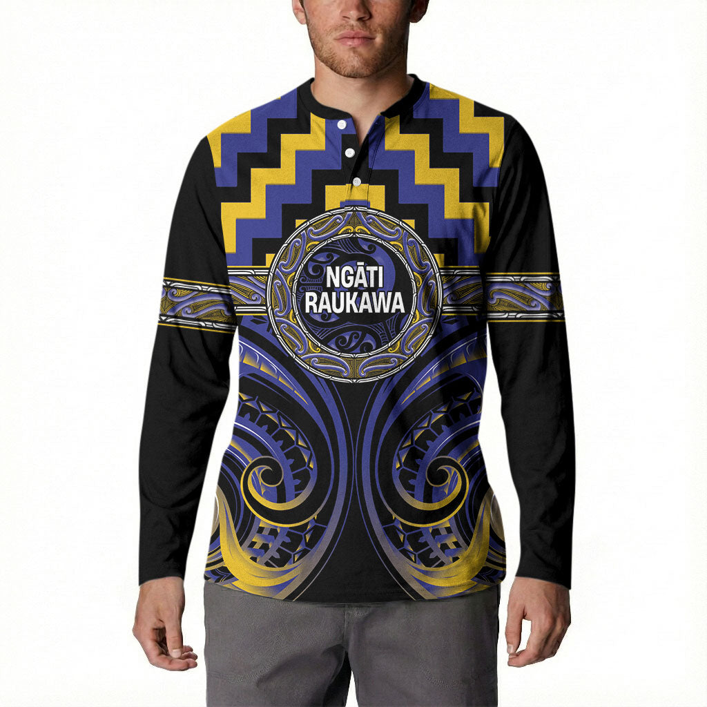 Aotearoa Ngati Raukawa Personalised Button Sweatshirt Maori Iwi Poutama Puhoro Tattoo
