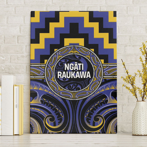Aotearoa Ngati Raukawa Canvas Wall Art Maori Iwi Poutama Puhoro Tattoo