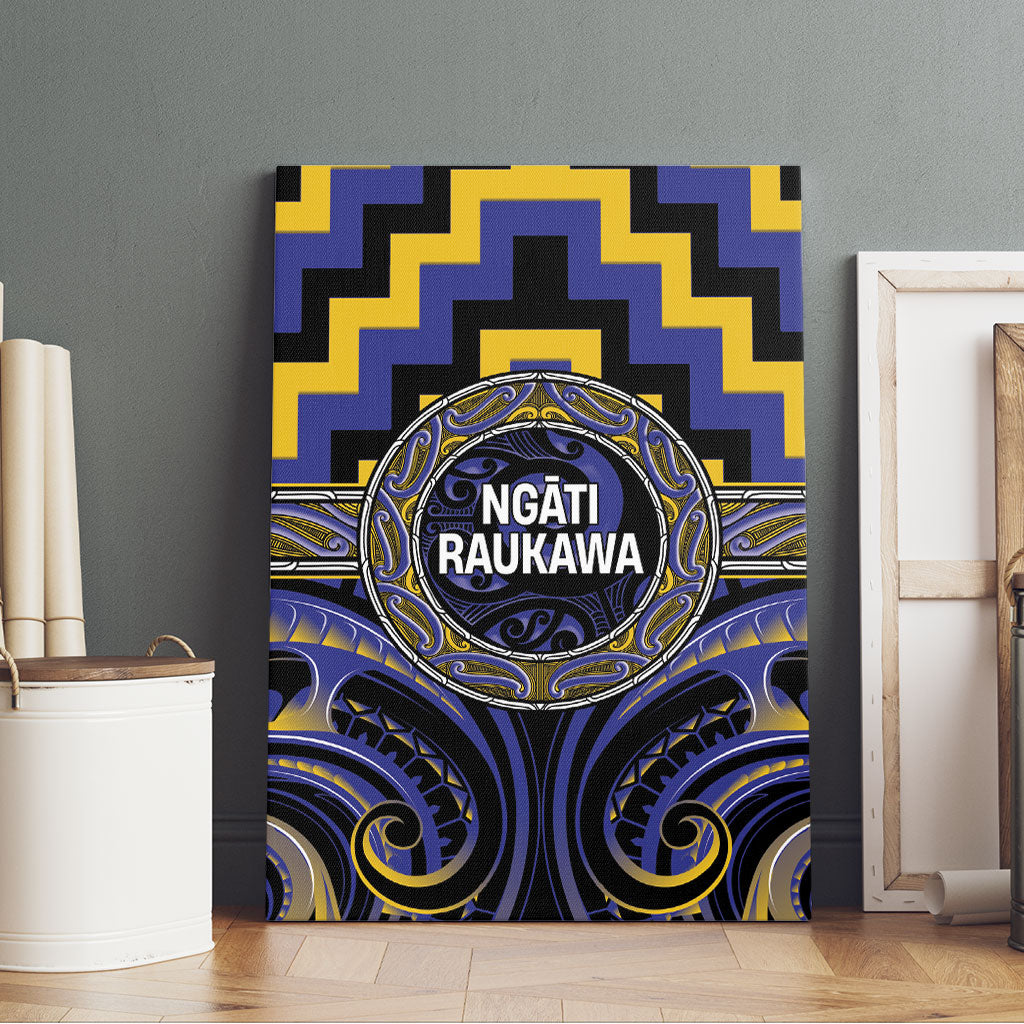 Aotearoa Ngati Raukawa Canvas Wall Art Maori Iwi Poutama Puhoro Tattoo