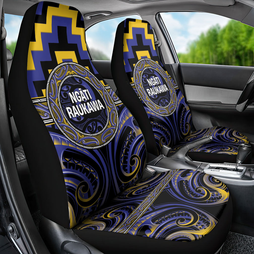 Aotearoa Ngati Raukawa Car Seat Cover Maori Iwi Poutama Puhoro Tattoo