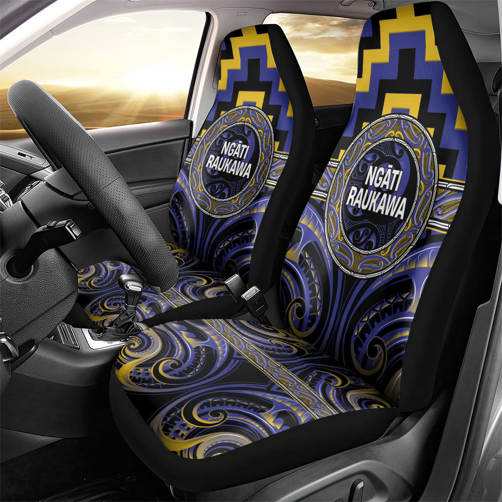 Aotearoa Ngati Raukawa Car Seat Cover Maori Iwi Poutama Puhoro Tattoo
