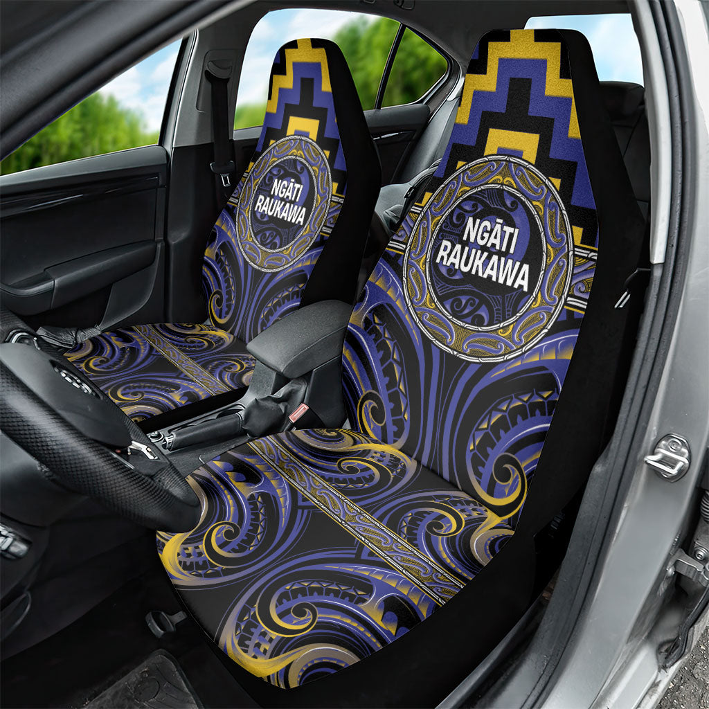Aotearoa Ngati Raukawa Car Seat Cover Maori Iwi Poutama Puhoro Tattoo