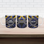 Aotearoa Ngati Raukawa Personalised Ceramic Mug Maori Iwi Poutama Puhoro Tattoo