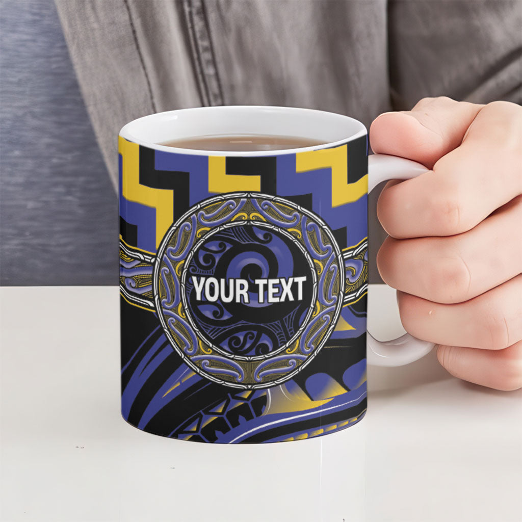 Aotearoa Ngati Raukawa Personalised Ceramic Mug Maori Iwi Poutama Puhoro Tattoo