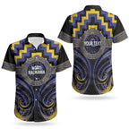 Aotearoa Ngati Raukawa Personalised Couples Matching Summer Maxi Dress and Hawaiian Shirt Maori Iwi Poutama Puhoro Tattoo