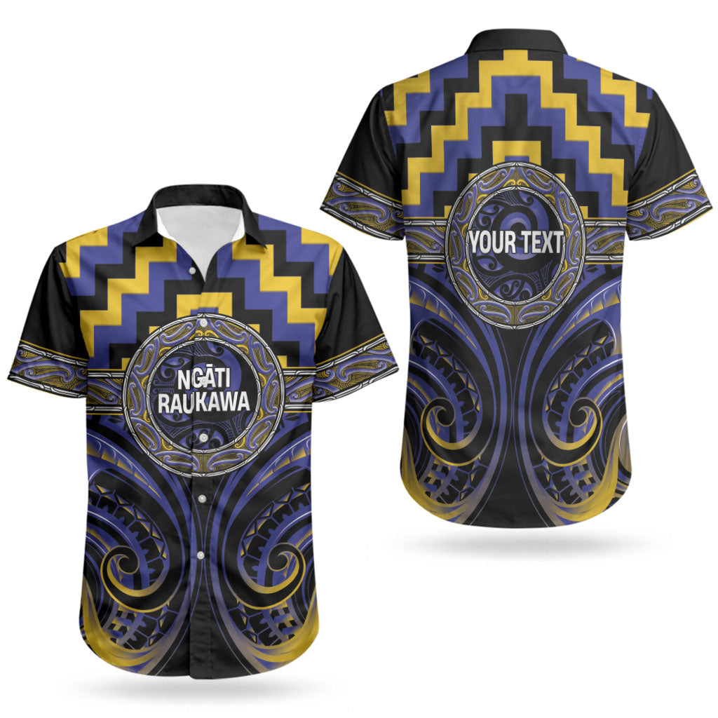 Aotearoa Ngati Raukawa Personalised Couples Matching Summer Maxi Dress and Hawaiian Shirt Maori Iwi Poutama Puhoro Tattoo
