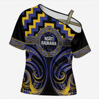 Aotearoa Ngati Raukawa Personalised Cross Shoulder Shirt Maori Iwi Poutama Puhoro Tattoo