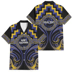 Aotearoa Ngati Raukawa Personalised Family Matching Tank Maxi Dress and Hawaiian Shirt Maori Iwi Poutama Puhoro Tattoo