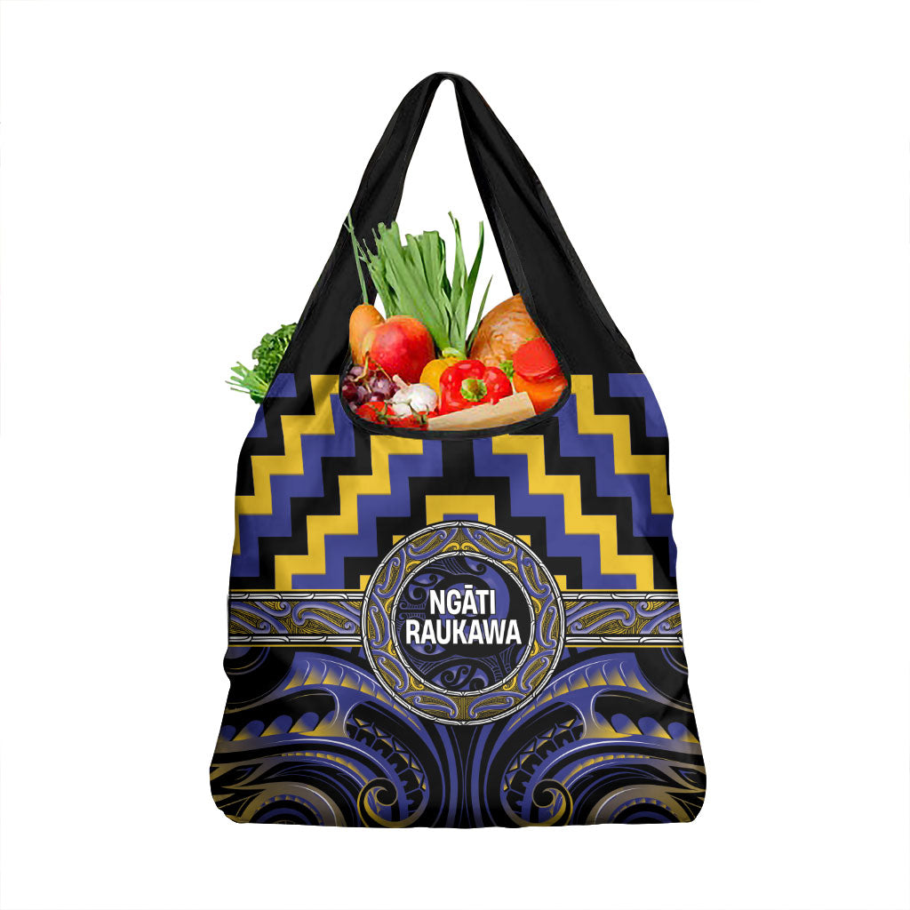 Aotearoa Ngati Raukawa Grocery Bag Maori Iwi Poutama Puhoro Tattoo