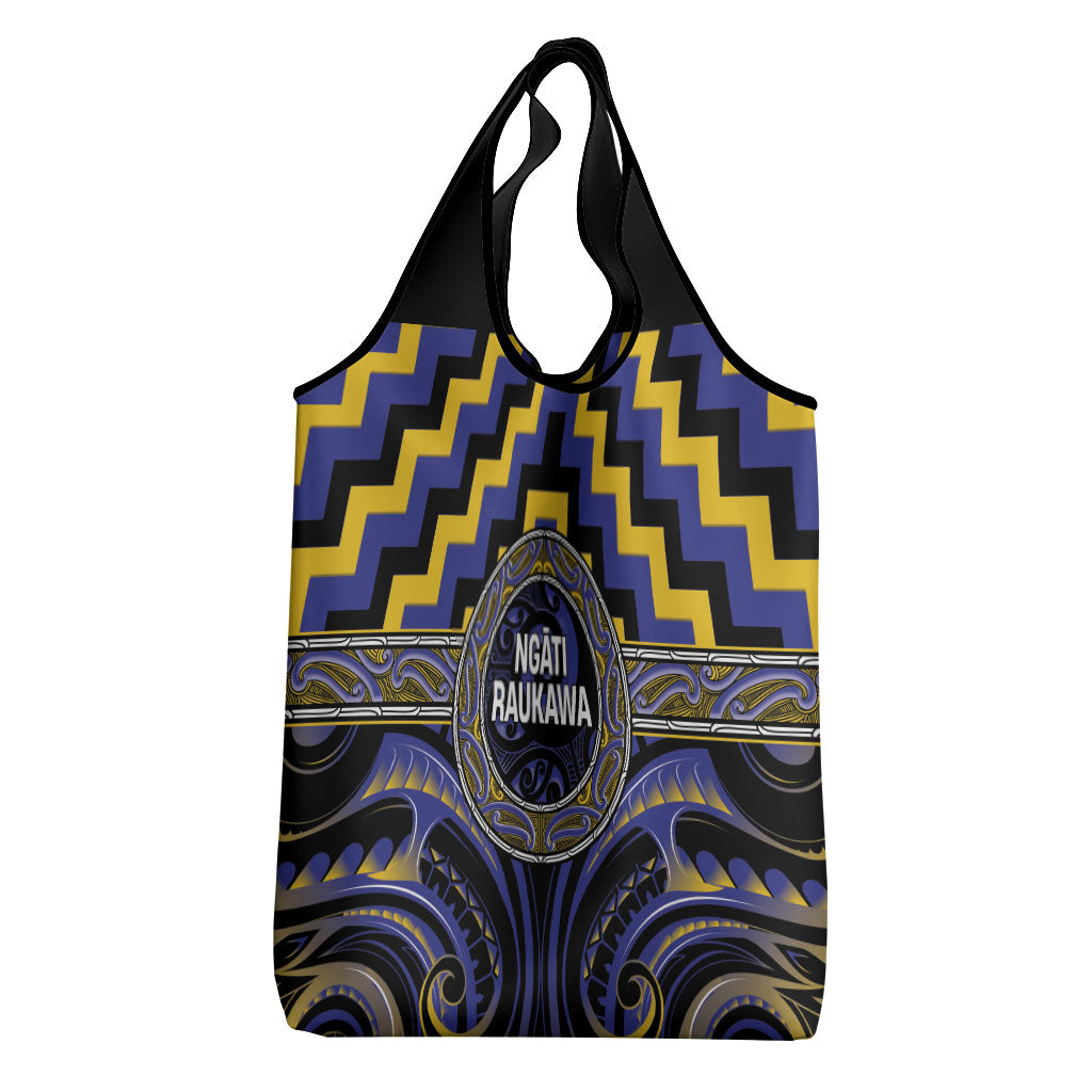 Aotearoa Ngati Raukawa Grocery Bag Maori Iwi Poutama Puhoro Tattoo