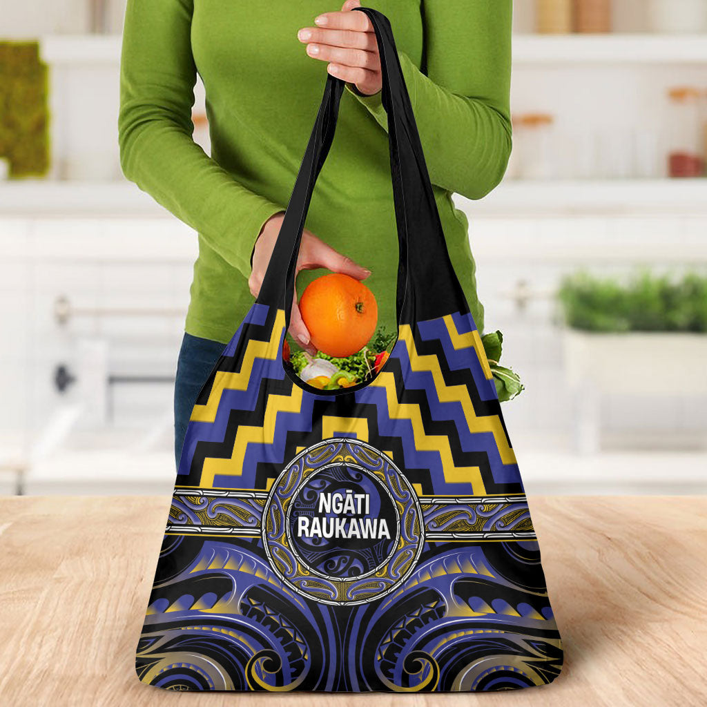 Aotearoa Ngati Raukawa Grocery Bag Maori Iwi Poutama Puhoro Tattoo