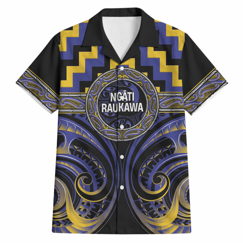 Aotearoa Ngati Raukawa Personalised Hawaiian Shirt Maori Iwi Poutama Puhoro Tattoo