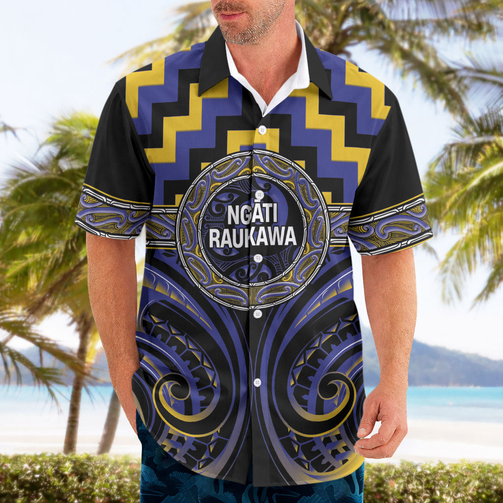 Aotearoa Ngati Raukawa Personalised Hawaiian Shirt Maori Iwi Poutama Puhoro Tattoo