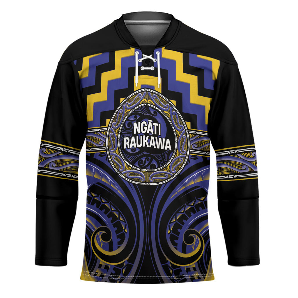 Aotearoa Ngati Raukawa Personalised Hockey Jersey Maori Iwi Poutama Puhoro Tattoo