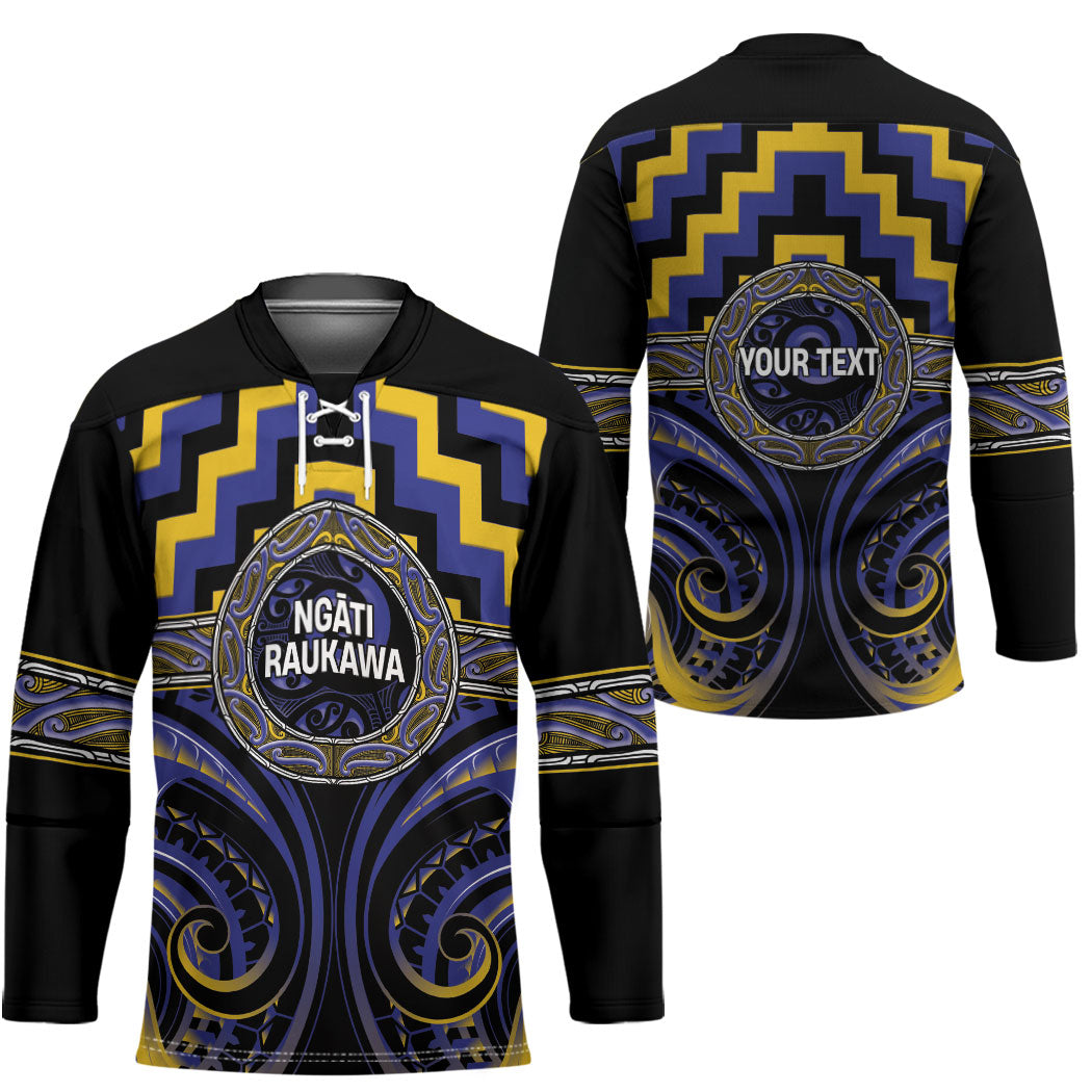 Aotearoa Ngati Raukawa Personalised Hockey Jersey Maori Iwi Poutama Puhoro Tattoo
