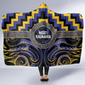 Aotearoa Ngati Raukawa Hooded Blanket Maori Iwi Poutama Puhoro Tattoo