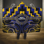 Aotearoa Ngati Raukawa Hooded Blanket Maori Iwi Poutama Puhoro Tattoo