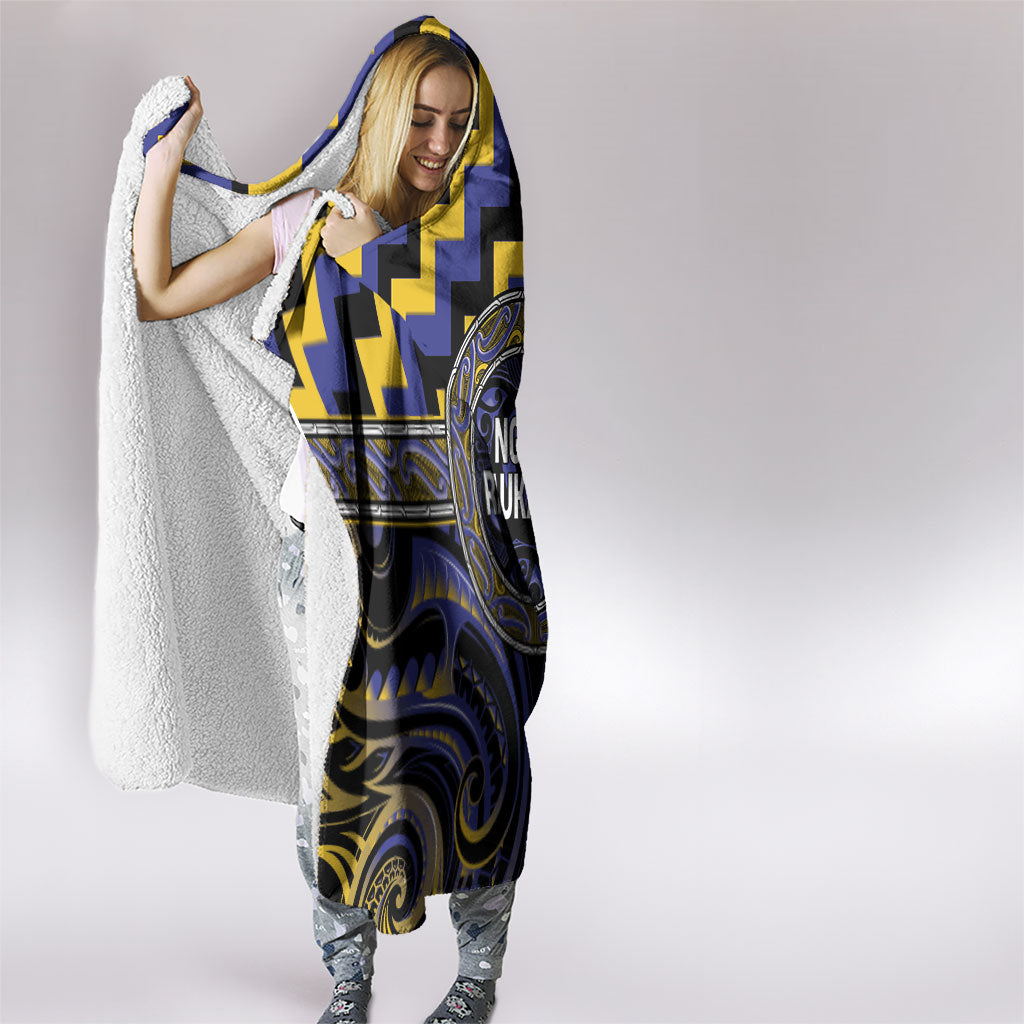 Aotearoa Ngati Raukawa Hooded Blanket Maori Iwi Poutama Puhoro Tattoo