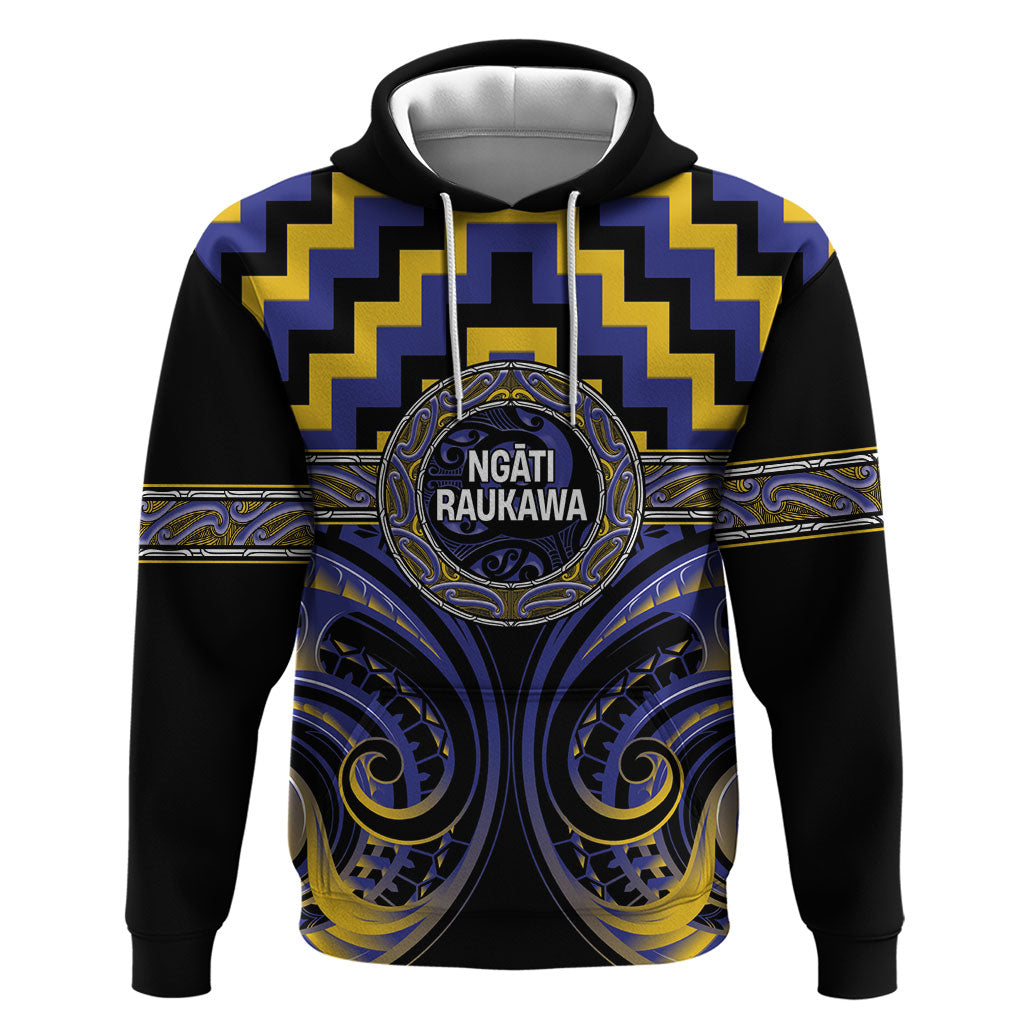 Aotearoa Ngati Raukawa Personalised Hoodie Maori Iwi Poutama Puhoro Tattoo