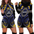 Aotearoa Ngati Raukawa Personalised Hoodie Dress Maori Iwi Poutama Puhoro Tattoo