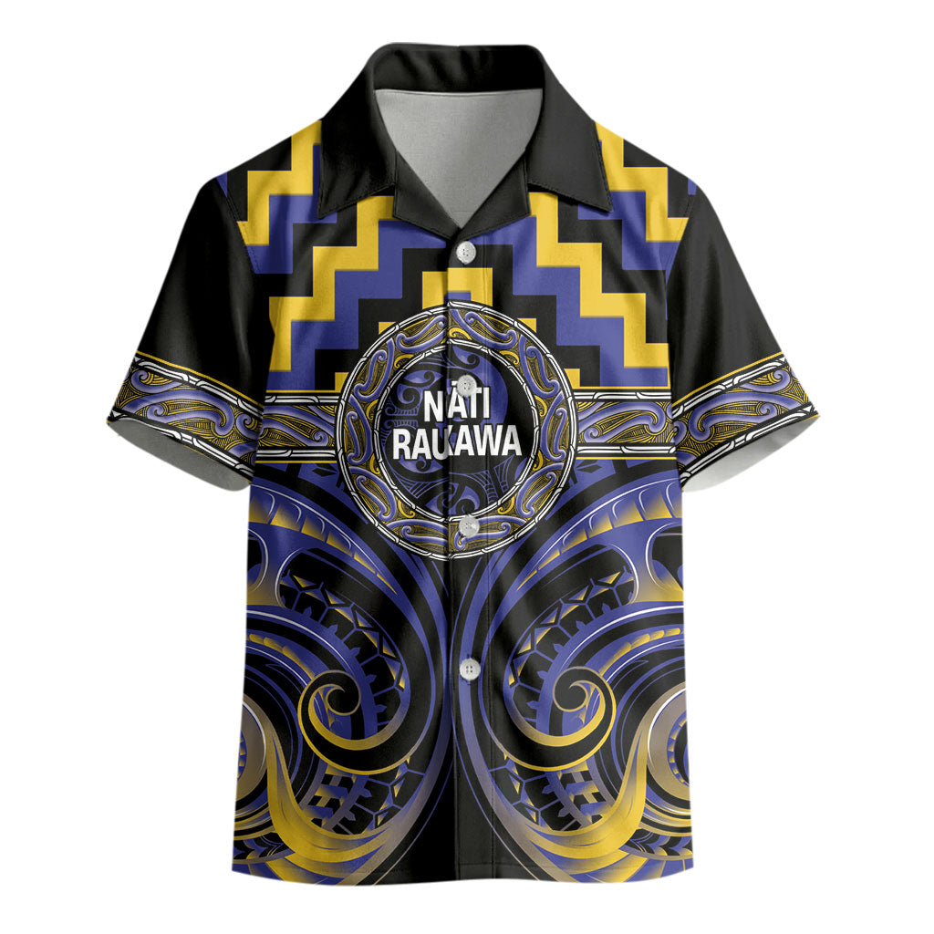 Aotearoa Ngati Raukawa Personalised Kid Hawaiian Shirt Maori Iwi Poutama Puhoro Tattoo
