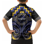 Aotearoa Ngati Raukawa Personalised Kid Hawaiian Shirt Maori Iwi Poutama Puhoro Tattoo