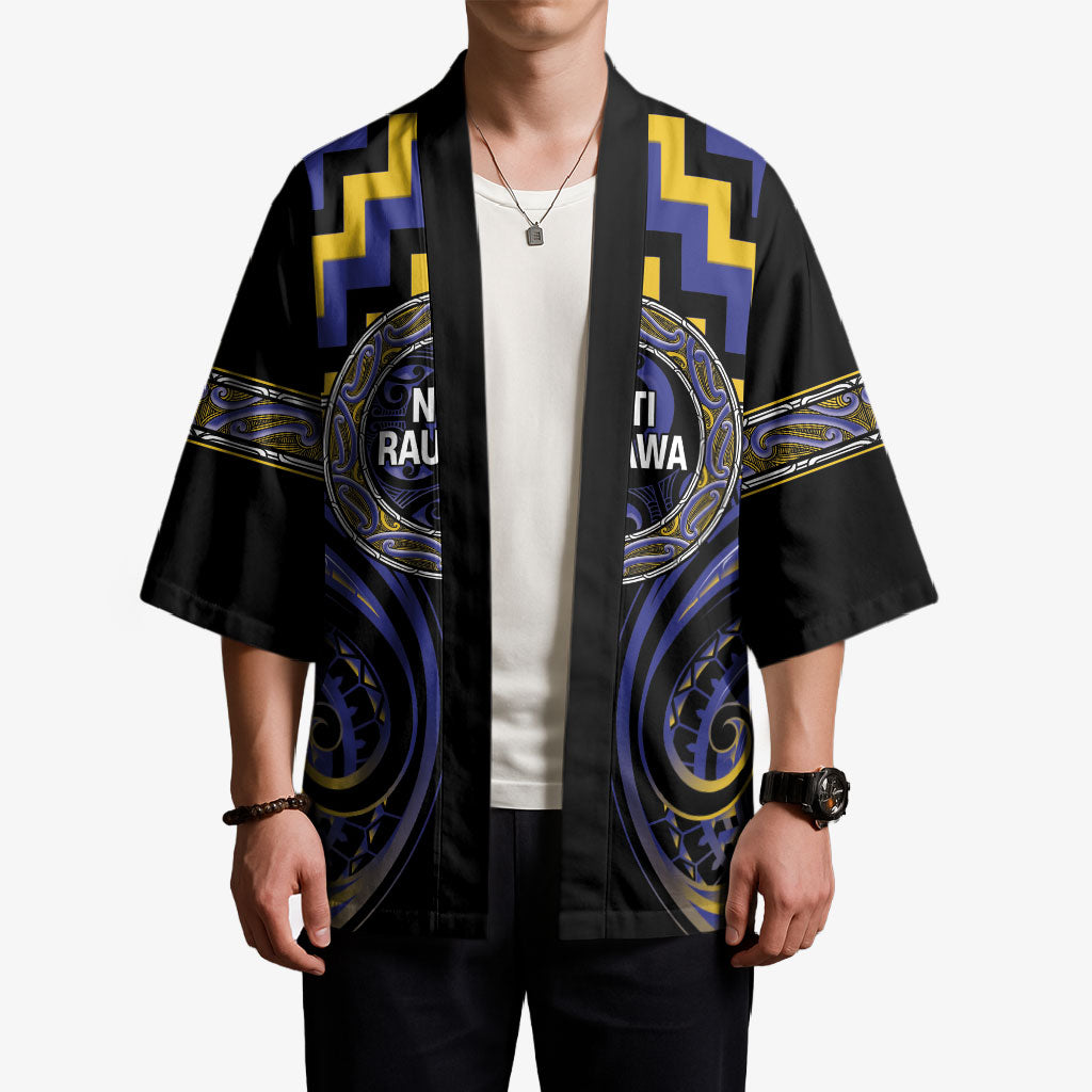Aotearoa Ngati Raukawa Personalised Kimono Maori Iwi Poutama Puhoro Tattoo