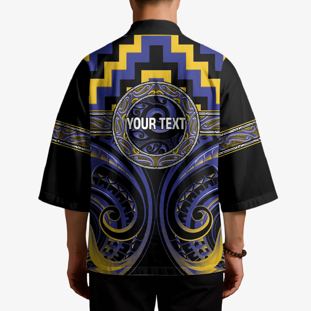 Aotearoa Ngati Raukawa Personalised Kimono Maori Iwi Poutama Puhoro Tattoo