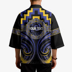 Aotearoa Ngati Raukawa Personalised Kimono Maori Iwi Poutama Puhoro Tattoo