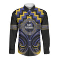 Aotearoa Ngati Raukawa Personalised Long Sleeve Button Shirt Maori Iwi Poutama Puhoro Tattoo