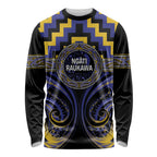 Aotearoa Ngati Raukawa Personalised Long Sleeve Shirt Maori Iwi Poutama Puhoro Tattoo