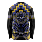 Aotearoa Ngati Raukawa Personalised Long Sleeve Shirt Maori Iwi Poutama Puhoro Tattoo