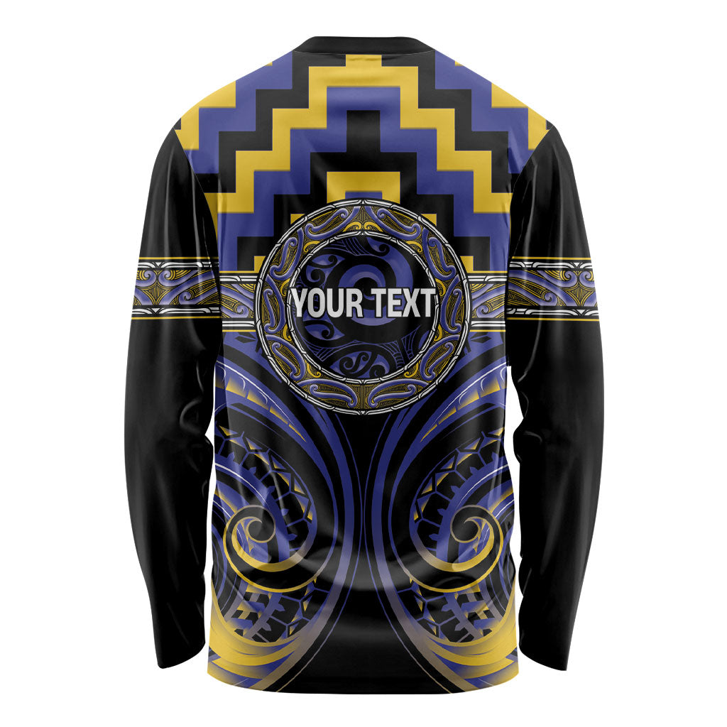 Aotearoa Ngati Raukawa Personalised Long Sleeve Shirt Maori Iwi Poutama Puhoro Tattoo