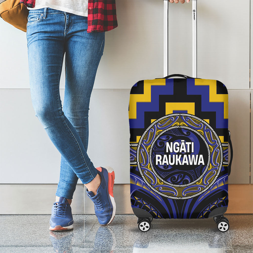 Aotearoa Ngati Raukawa Luggage Cover Maori Iwi Poutama Puhoro Tattoo